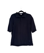 Men’s Nike Black Polo Style Short Sleeve 100% Cotton Size M Golf - £12.22 GBP