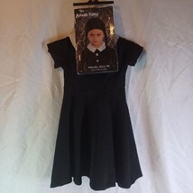 Wednesday Addams LITTLE GIRL COSTUME WITH WIG Size 6 Dress - £22.36 GBP
