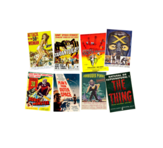 Mixed Set of 8 Postcards / A5 Posters B MOVIES classic vintage label - $9.90+