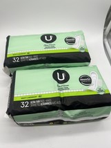 (2) U by Kotex Security Ultra Thin Pads Wings Heavy incontinence 32ct 64... - $250.91 MXN