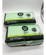 (2) U by Kotex Security Ultra Thin Pads Wings Heavy incontinence 32ct 64... - $252.89 MXN