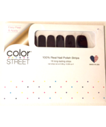Color Street Nail Polish Strips Russian Around Dark Red Glitter Overlay New - $3.71