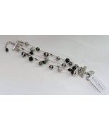 White House Black Market Bracelet Silver Chains with Beads and Baubles $44 - £12.52 GBP