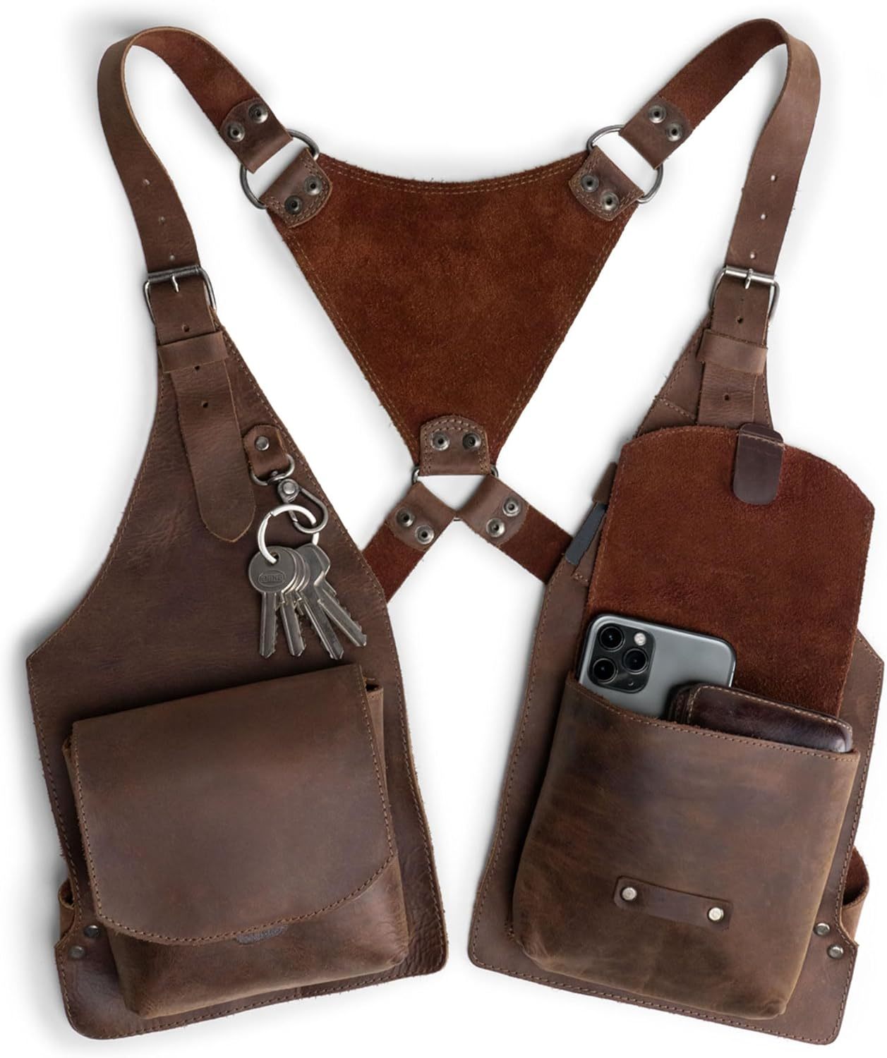Hide &amp; Play, Shoulder Holster With Adjustable Straps, Ideal For, Bourbon... - $77.98