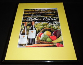 Benziger Winery 2016 Chardonnay 11x14 Framed ORIGINAL Advertisement - $34.64