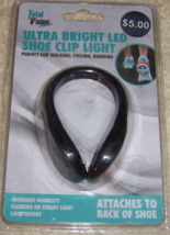 Total Vision Ultra Bright LED Shoe Clip Light for running, jogging on road New - £6.90 GBP