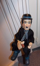 Vintage Laurel &amp; Hardy Oliver Hardy Wooden Marionette 15 inches Tall - £199.58 GBP
