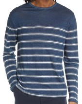 Vince  Blue White Stripes 100%Linen Men&#39;s Knitted Sweater Size XL - £87.73 GBP