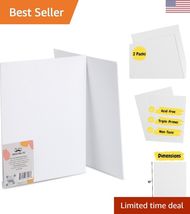 Acid-Free 8x10 Canvas Boards, 2 Pack, Lightweight for Artistic Experiments - $8.31