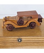 Vintage Wood Antique 1932 Ford V8 Car Men&#39;s Jewelry Box Taiwan - $19.99