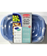Rubbermaid Take Alongs Meal Prep 3 Containers And Lids 3.7 Cup With Divi... - €18,08 EUR