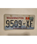 WASHINGTON LICENSE PLATE EVERGREEN STATE MOUNTAINS July 2018 #9509-XF - $221.46 MXN