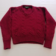 Vintage Hunt Club 100% Wool Crewneck Grandpa  Red Sweater Size M (38-40) - $15.24