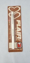 Vintage Paper Mate Two Heart Flair Ultra Fine Red Ink Pen 1983 NEW   - $5.93