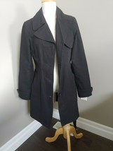 Costa Blanca Ladies Black Jacket Size 8 Lined Spring Rain - $29.42