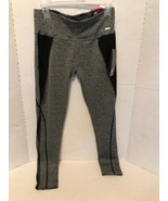 JGX Performance Women's Leggings Workout Pant Thick Waist Gray and Black Size LG - $14.95