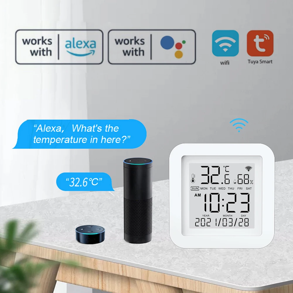 Tuya WIFI Temperature And Humidity Sensor Smart Home Indoor Intelligent Sensor T - £209.85 GBP