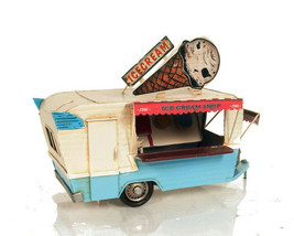 1966 Ice Cream Truck Metal Desk Model 9.5&quot; Long Vehicle New - £54.42 GBP