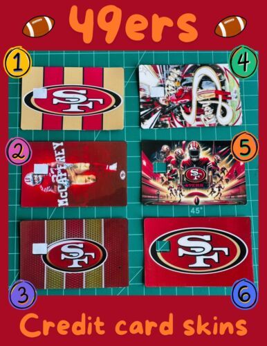 49ers Football Credit Debit Card Skins