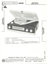 SAMS Photofact - Set 843 - Folder 7 - Oct 1966 - PANASONIC MODEL SG-570 - £16.91 GBP