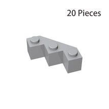 2462 Facet Brick 3X3 Building Pieces Bulk Lot 20x Light Gray 100% Compatible - £5.82 GBP