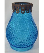 Vintage Hobnail Blue Lamp Shade 4&quot; High 2 1/2&quot; Fitter - £19.54 GBP