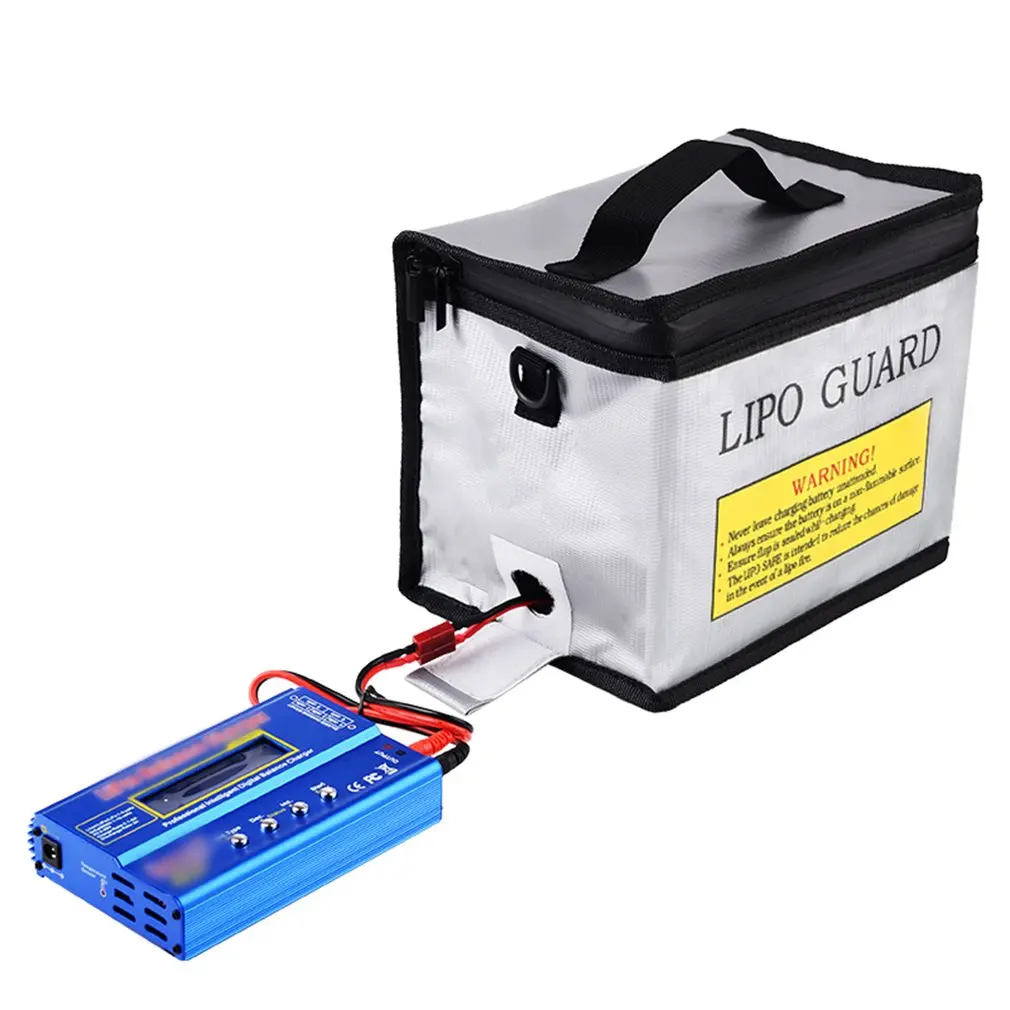 Lipo Battery Safety Bag 215x145x165mm Portable Explosion-proof Fireproof Stora - £9.04 GBP+