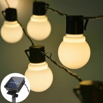 LED String Light Solar Powered Lantern Garland Wedding Garden Party Hanging Lamp - £23.17 GBP