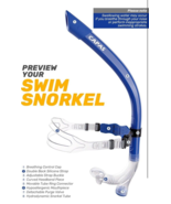 CAPAS Training Swim Snorkel for Lap Swimming, Swivel Headband Ultimate F... - €21,55 EUR