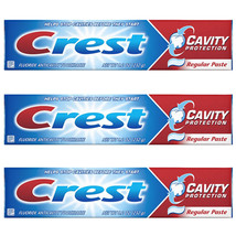 Pack of (3) New Crest Cavity Protection Toothpaste Regular - 8.2 oz - £17.13 GBP