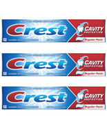 Pack of (3) New Crest Cavity Protection Toothpaste Regular - 8.2 oz - £17.20 GBP
