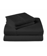 Lavish Touch 100% Combed Cotton 500TC 4 Pieces Queen Bed Sheet Set - Fla... - £37.14 GBP