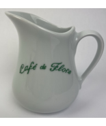 Apilco France Porcelain Cafe De Flore Porcelain Cream Pitcher Paris 3&quot; C... - $118.79