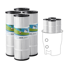 VEVOR Pool Filter Cartridge4x80 Sq.Ft,Pentair CCP320,Pleatco PCC80-PAK4,... - $100.99