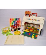 Vintage Fisher Price Little People Play Family School House 923 Complete... - $2,135.55 MXN