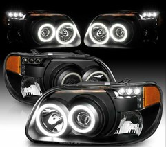 Airstream Skydeck 2005 2006 Black Halo Projector Headlights Head Lamps Rv - $311.85