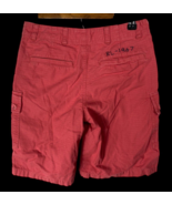 Ralph Lauren Cargo Shorts Boys 10 Washed Red Salmon Pink Embroidered RL-... - $33.56