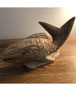 Wooden Carved Fish Toothpick Holder - £14.57 GBP