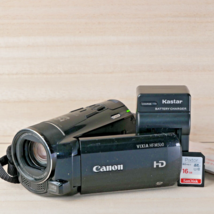 Canon HF M500 (32 GB) High Definition Camcorder Black *GOOD/TESTED* W Charger - $123.70