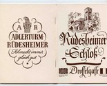Rudesheimer Schloss Wine Book Rudesheim Germany 1960&#39;s - £29.51 GBP