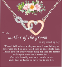 Mother&#39;s Day Gifts for Mom from Daughter Son, Dainty Infinity Heart Necklace for - £20.18 GBP