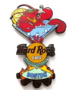 Hard Rock Cafe Boston Pin 13th Anniversary Lobster Martini Glass Flame D... - $320.61 MXN