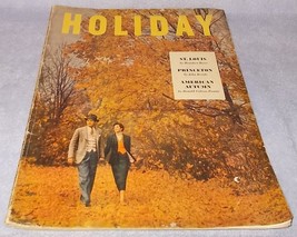 Holiday Magazine October 1950 St Louis Alien Sea Salerno Princeton Travel - £8.04 GBP