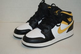 Nike Jordan 1 Size 5Y GS Kids Women&#39;s Size 6.5 Pollen Black 554725-177 - £47.70 GBP