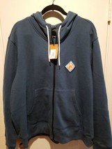 REI Retro Cotton Co-op Hooded Sweat Jacket Heritage Throwback &#39;75 Teal~XXL Men - £45.89 GBP