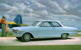 1962 Chevy Nova 400 powder blue | POSTER 24 X 36 INCH | Vintage classic - £16.16 GBP