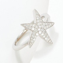 0.25CT Round Cut Lab-Created Diamond Starfish Ring 14K White Gold Plated Silver - £76.69 GBP