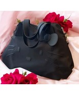 Cute Black Cat Tote Bag - Stylish Kawaii Shoulder Handbag - Large Capaci... - $30.99