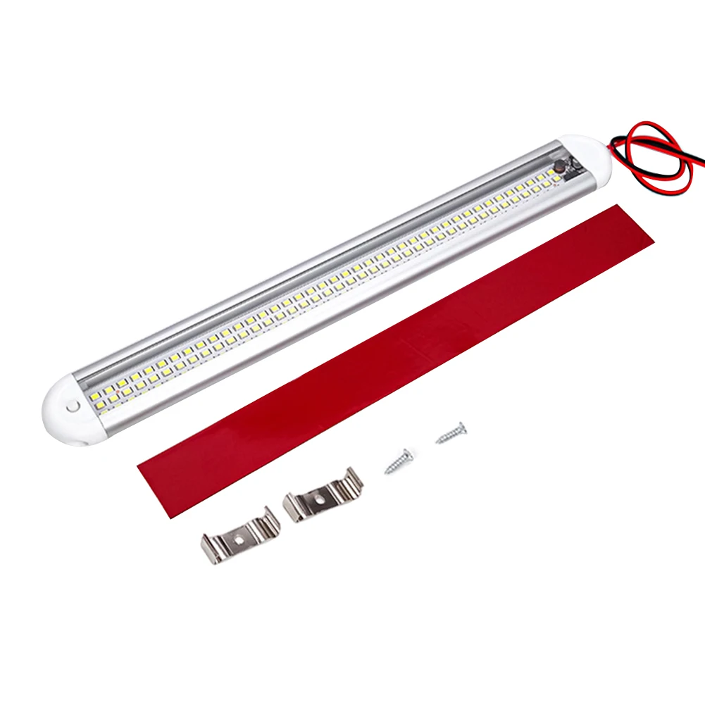 120LED 1800LM Car Interior Light Bar Strip with ON/OFF for Truck RV Van Lorry - £15.97 GBP