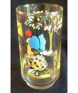 Vintage Holly Hobbie Juice Glass Girl On Scooter Boy Flying Kite - £6.26 GBP
